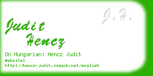 judit hencz business card